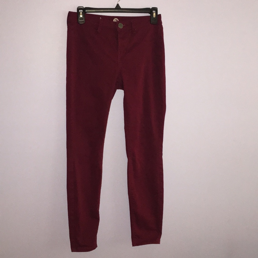 Maroon Skinny Jeans